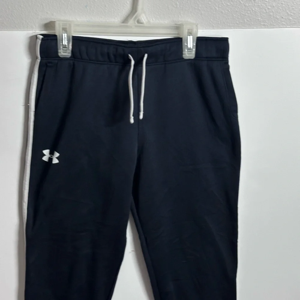 Under Armour Kids Unisex Black‎ SweatPants Joggers Loose Coldgear size L